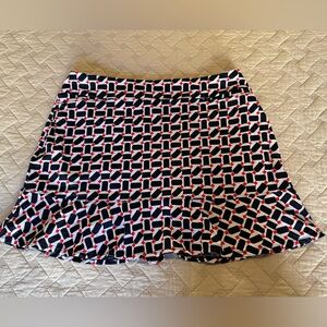 Tail Black and White Athletic Skirt /Skort with Red Accents